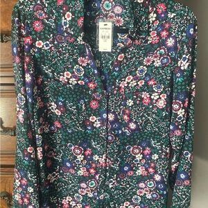 Express portofino floral blouse nwt